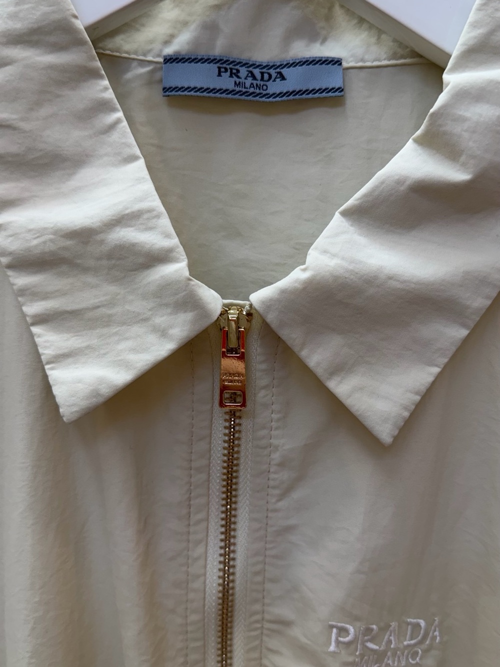 Prada Zip-Front Drawstring Mini Dress - Picture 7 of 8